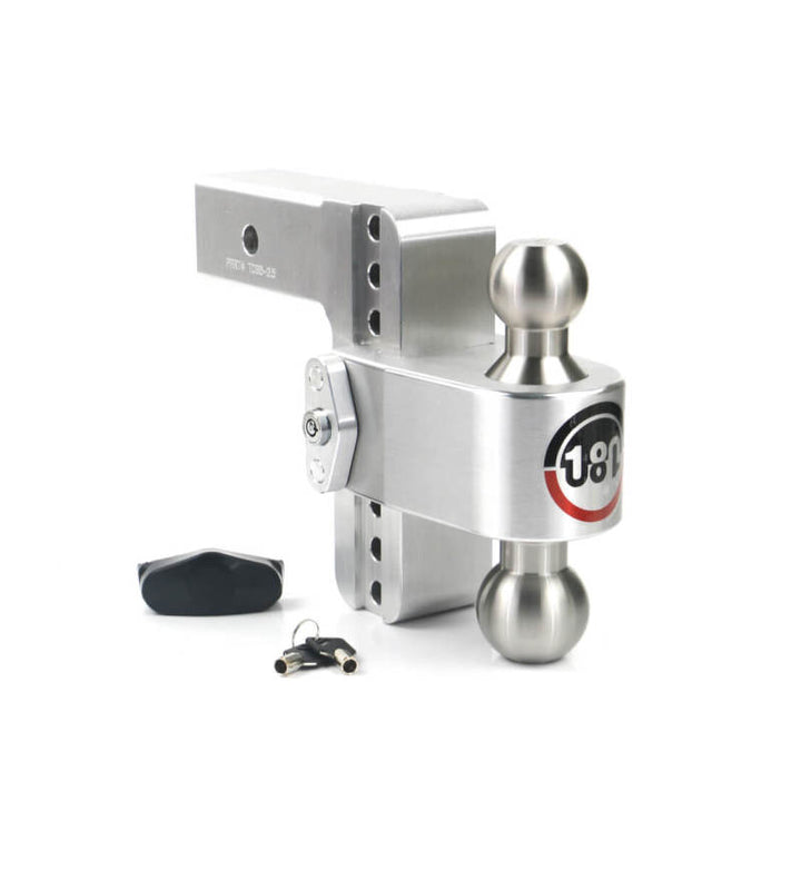 Weigh Safe 180 Hitch 6in Drop Hitch & 2.5in Shank (10K/18.5K GTWR) - Aluminum - Bull Strap