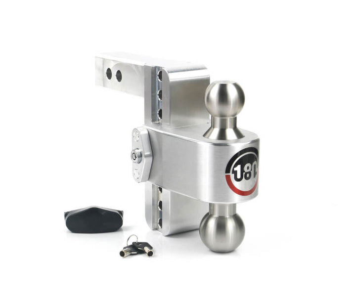 Weigh Safe 180 Hitch 6in Drop Hitch & 2in Shank (10K/12.5K GTWR) - Aluminum - Bull Strap