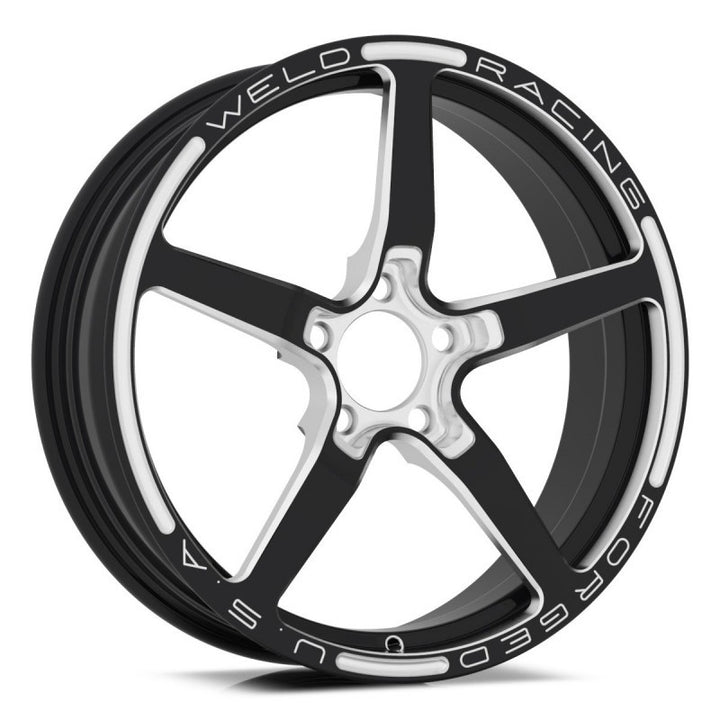 Weld Alumastar 1-Piece 18x6 / 5x115 BP / 2.7in. BS Black Wheel - Non-Beadlock - Bull Strap