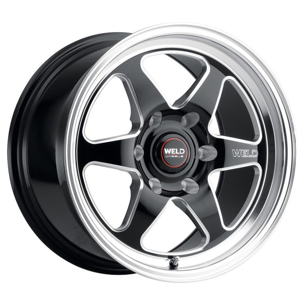 Weld S156 20x7 Ventura 6 Drag 6x139.7 ET13 BS4.50 Gloss BLK MIL DIA 106.1 - Bull Strap