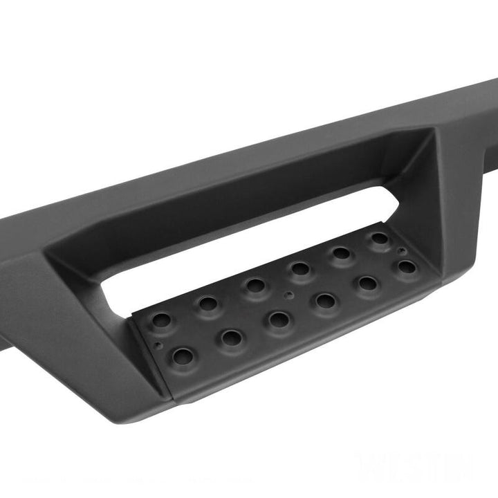 Westin 04-13 Chevy Silverado 1500 Crew Cab 2004-2013 HDX Drop Nerf Step Bars - Textured Black - Bull Strap