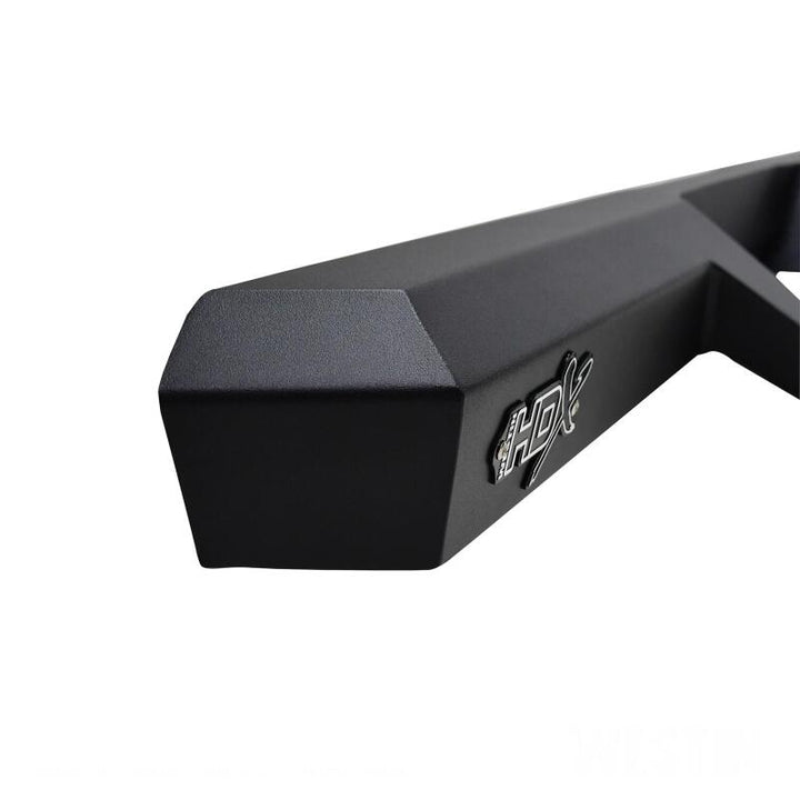 Westin 04-13 Chevy Silverado 1500 Crew Cab 2004-2013 HDX Drop Nerf Step Bars - Textured Black - Bull Strap