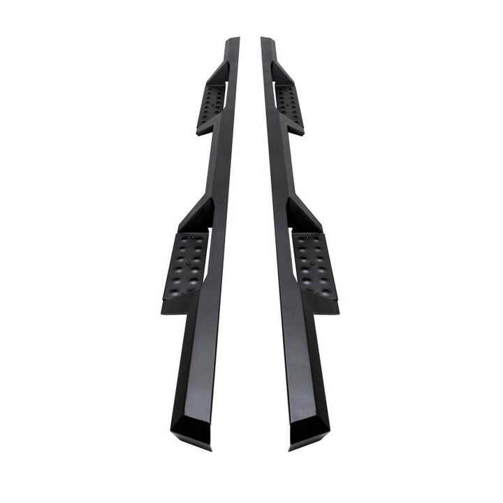 Westin 04-13 Chevy Silverado 1500 Crew Cab 2004-2013 HDX Drop Nerf Step Bars - Textured Black - Bull Strap