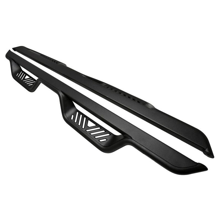 Westin 05-22 Toyota Tacoma Double Cab Outlaw Drop Nerf Step Bars - Black - Bull Strap