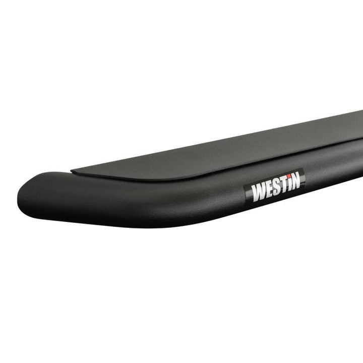 Westin 05-22 Toyota Tacoma Double Cab Outlaw Drop Nerf Step Bars - Black - Bull Strap