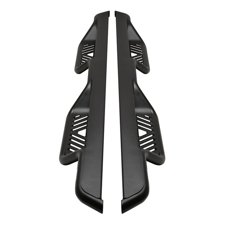 Westin 05-22 Toyota Tacoma Double Cab Outlaw Drop Nerf Step Bars - Black - Bull Strap