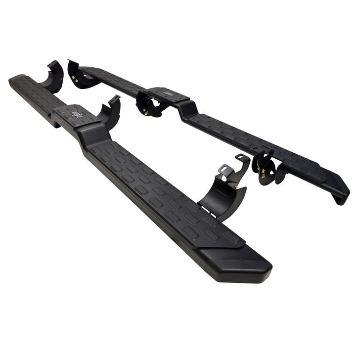 Westin 05-23 Toyota Tacoma DC HDX Running Boards - Tex. Blk - Bull Strap