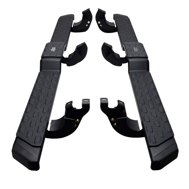 Westin 05-23 Toyota Tacoma DC HDX Running Boards - Tex. Blk - Bull Strap