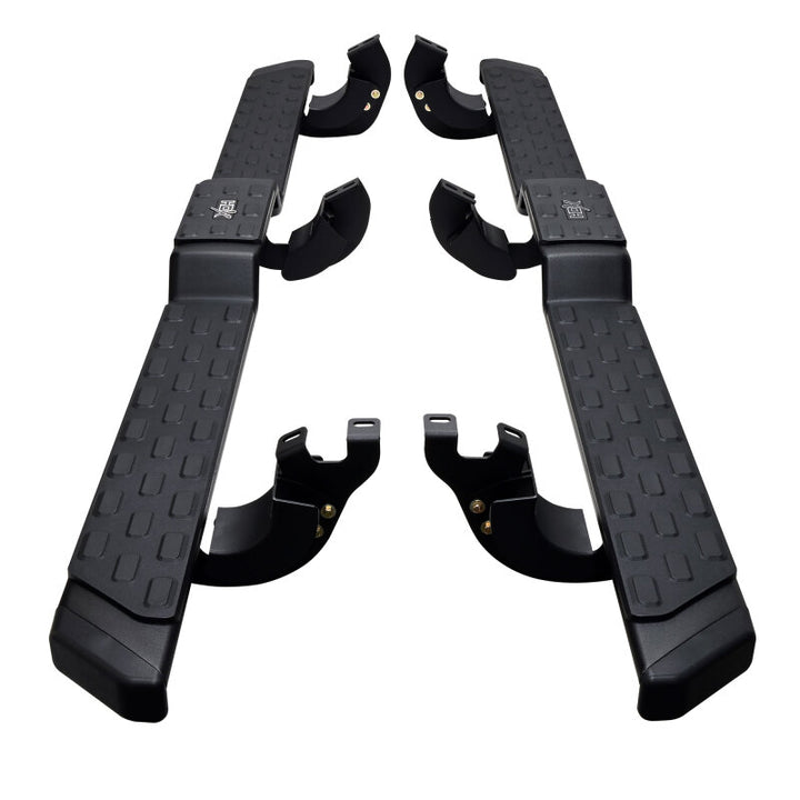 Westin 05-23 Toyota Tacoma DC HDX Running Boards - Tex. Blk - Bull Strap