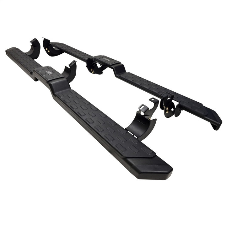 Westin 05-23 Toyota Tacoma DC HDX Running Boards - Tex. Blk - Bull Strap