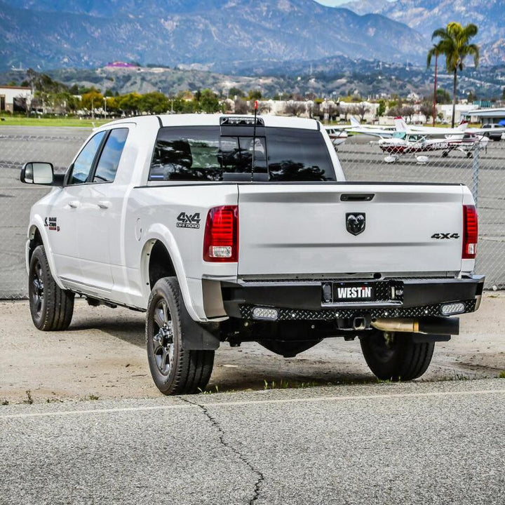 Westin 09-18 Ram 1500 HDX Bandit Rear Bumper - Black - Bull Strap