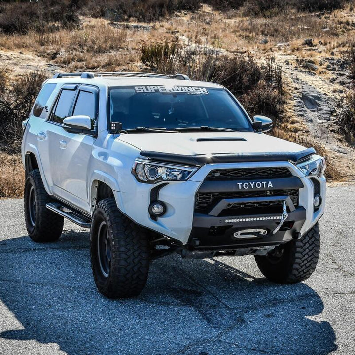 Westin 14-20 Toyota 4Runner Pro-Series Bumper Angular Bull Bar - Textured Black - Bull Strap