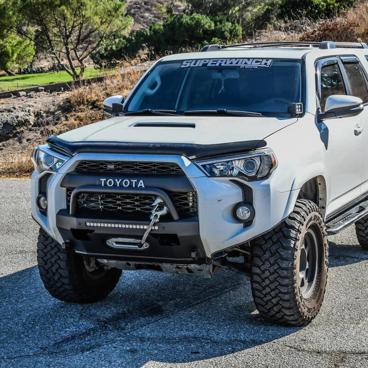Westin 14-20 Toyota 4Runner Pro-Series Bumper Round Bull Bar - Textured Black - Bull Strap