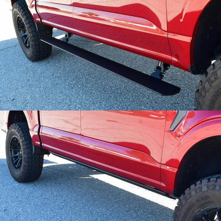 Westin 15-23 Ford F-150 SuperCrew / 17-23 F-250/350 CrewCab Pro-e Running Boards - Tex. Blk - Bull Strap