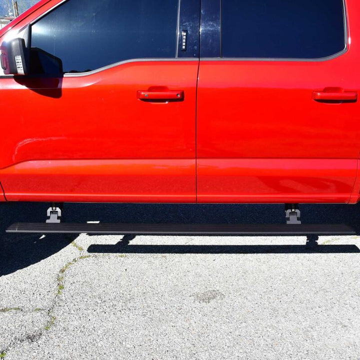 Westin 15-23 Ford F-150 SuperCrew / 17-23 F-250/350 CrewCab Pro-e Running Boards - Tex. Blk - Bull Strap