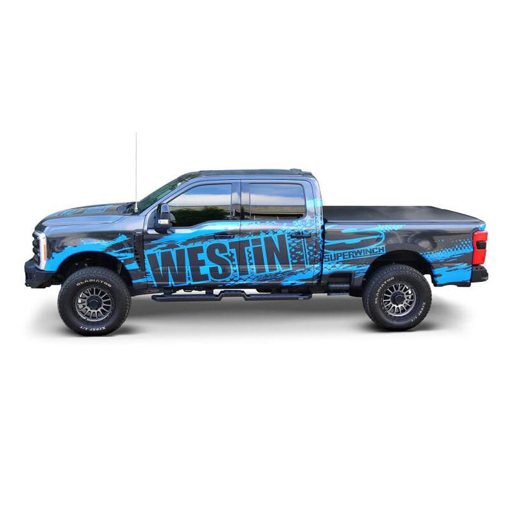 Westin 15-25 Ford F-150 SuperCrew / 17-25 F-250/350 CC HDX Running Boards - Tex. Blk - Bull Strap