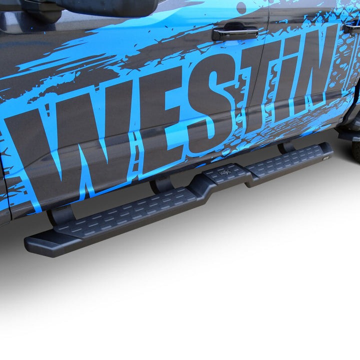 Westin 15-25 Ford F-150 SuperCrew / 17-25 F-250/350 CC HDX Running Boards - Tex. Blk - Bull Strap