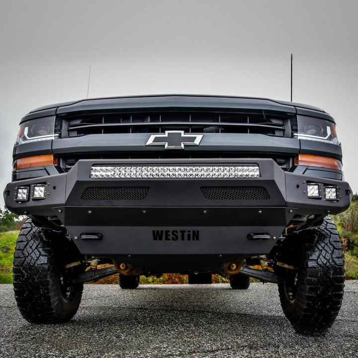 Westin 16-19 Chevy/GMC  Silverado/Sierra 1500 Pro-Mod Front Bumper - Bull Strap