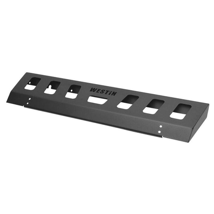 Westin 18-19 Jeep Wrangler JL Front Bumper Skid Plate - Textured Black - Bull Strap