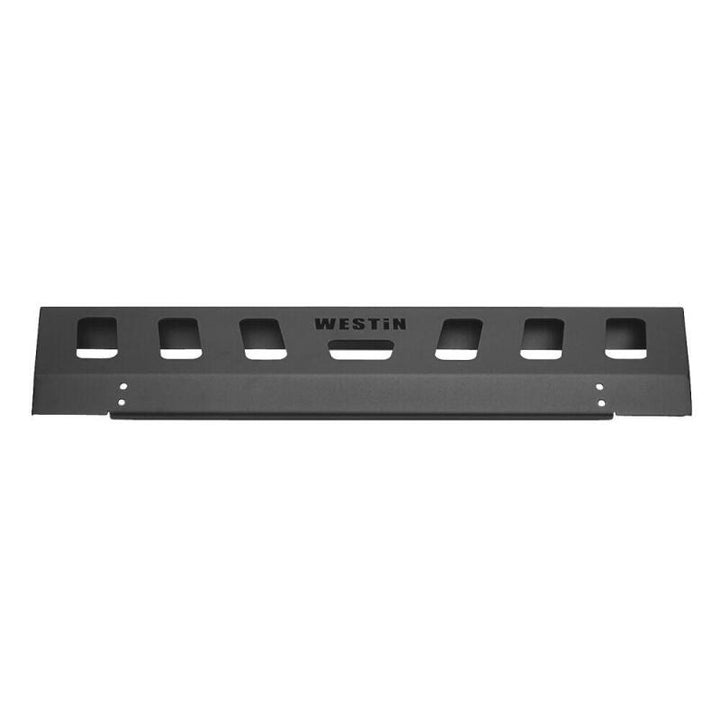 Westin 18-19 Jeep Wrangler JL Front Bumper Skid Plate - Textured Black - Bull Strap