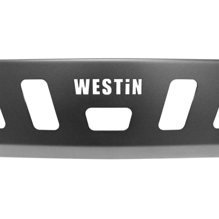 Westin 18-19 Jeep Wrangler JL Front Bumper Skid Plate - Textured Black - Bull Strap