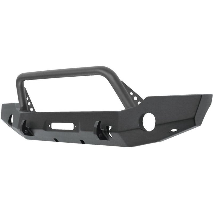 Westin 18-19 Jeep Wrangler JL WJ2 Full Width Front Bumper w/Bull Bar Textured Black - Bull Strap