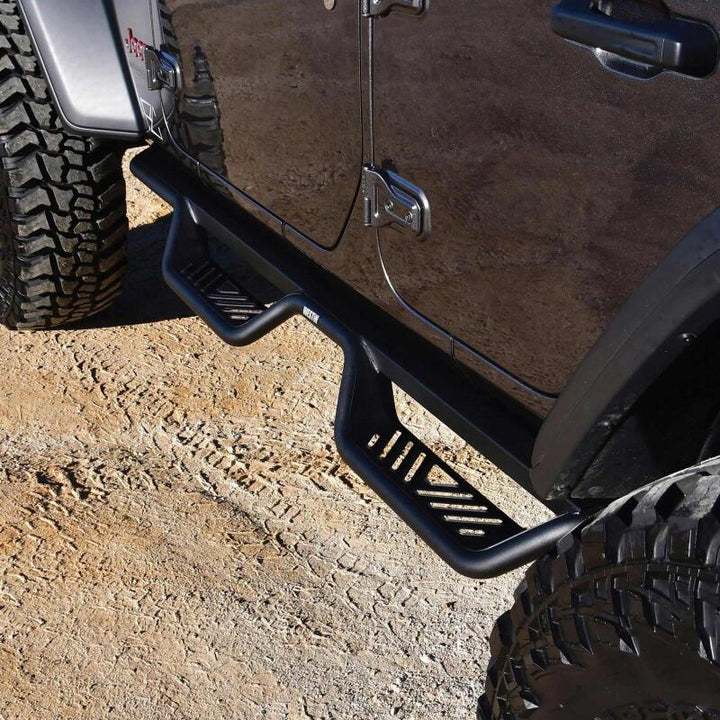 Westin 18-22 Jeep Wrangler JL Unlimited Outlaw Nerf Step Bars - Bull Strap
