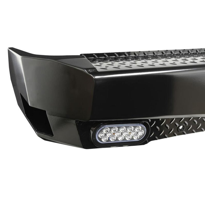 Westin 19-20 Chevy Silverado 1500 HDX Bandit Rear Bumper - Black - Bull Strap