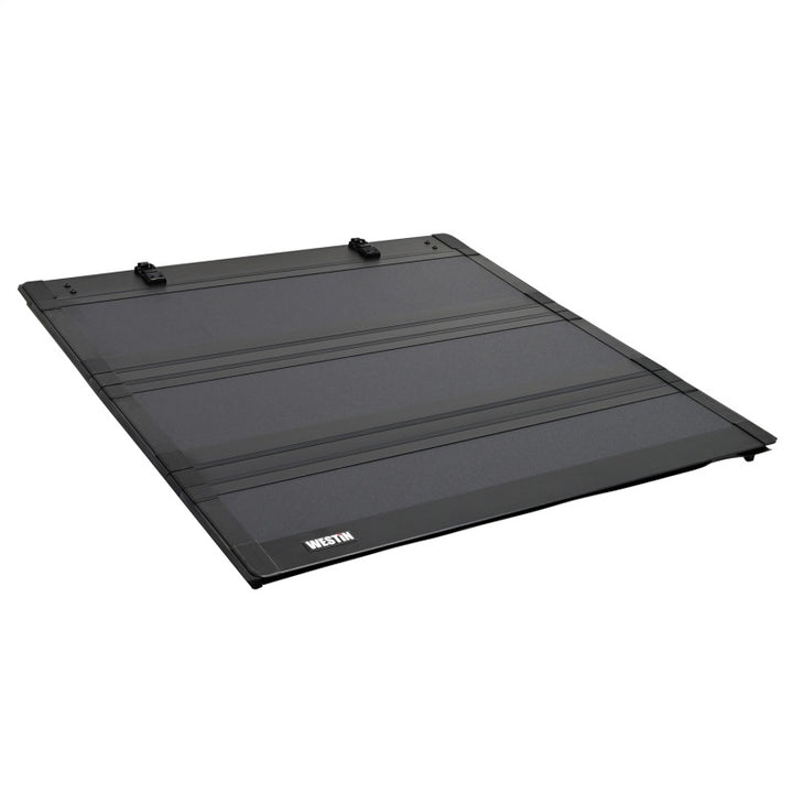 Westin 19-25 RAM 1500 (excl classic)(Excl. RamBox) 5ft. 7in. Bed Hard Tri-Fold Tonneau Cover - Black - Bull Strap