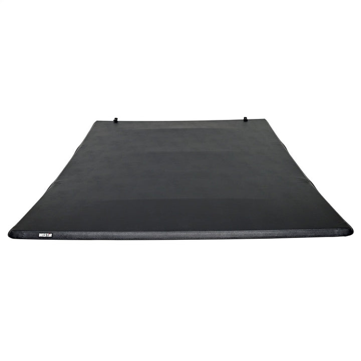 Westin 19-24 RAM 1500 New Body (Excl. Classic) 5ft. 7in. Bed Soft Tri-Fold Tonneau Cover - Black - Bull Strap