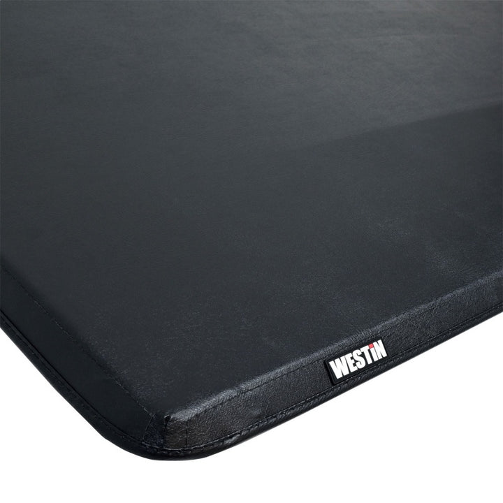 Westin 19-24 RAM 1500 New Body (Excl. Classic) 5ft. 7in. Bed Soft Tri-Fold Tonneau Cover - Black - Bull Strap