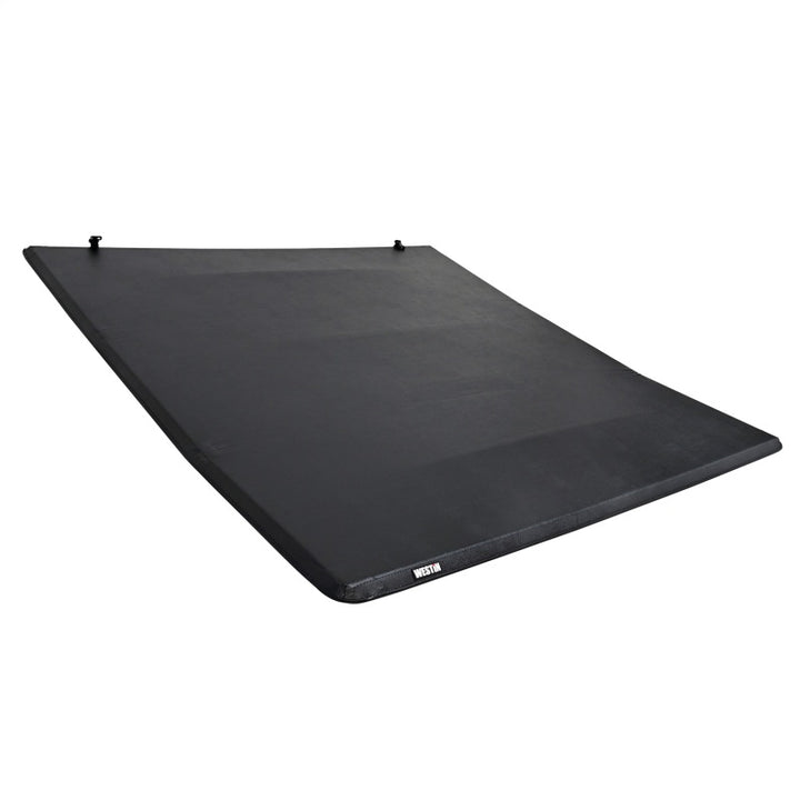 Westin 19-24 RAM 1500 New Body (Excl. Classic) 5ft. 7in. Bed Soft Tri-Fold Tonneau Cover - Black - Bull Strap