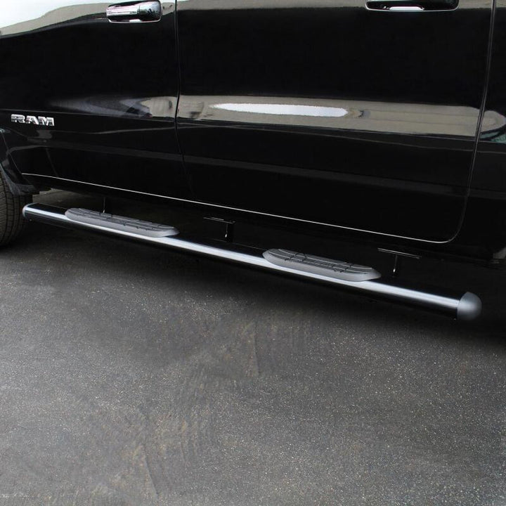 Westin 19 Ram 1500 Quad/Crew Cab (Ex. Classic) Premier Oval Nerf Step Bar Mount Kit - Black - Bull Strap