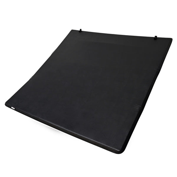 Westin 20-24 Chevy/GMC Silverado/Sierra 2500/3500HD 6ft. 10in. Bed Soft Tri-Fold Tonneau Cover - Blk - Bull Strap
