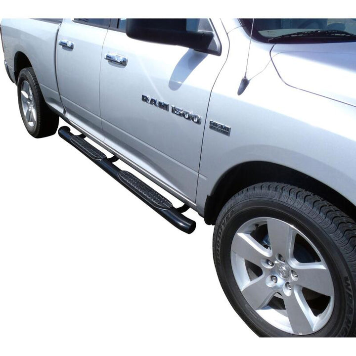 Westin 2009-2018 Dodge/Ram 15/25/3500 Crew Cab PRO TRAXX 4 Oval Nerf Step Bars - Black - Bull Strap