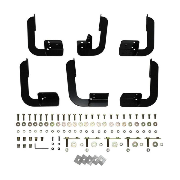 Westin 2009-2018 Dodge/Ram 1500 Quad/Crew Cab Running Board Mount Kit - Black - Bull Strap