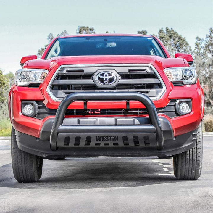 Westin 2016-2018 Toyota Tacoma E-Series Bull Bar - Black - Bull Strap