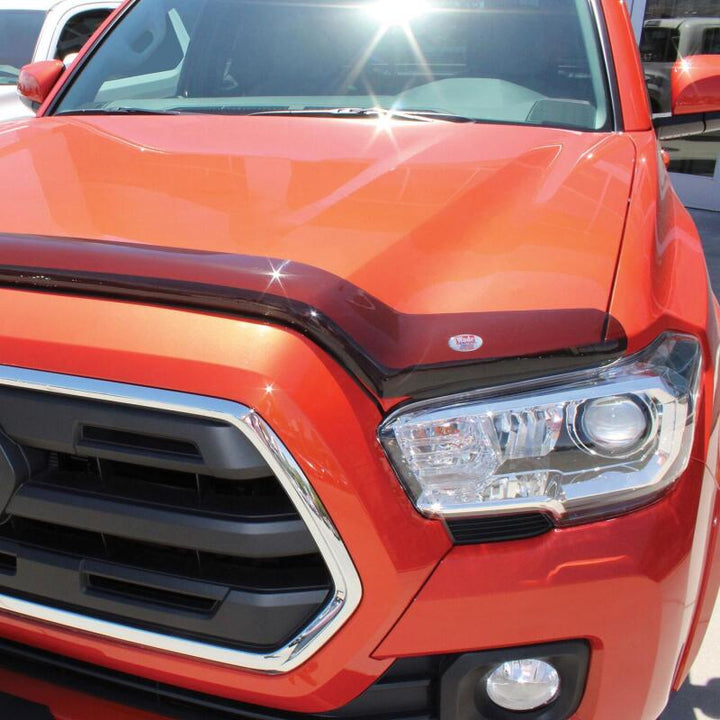 Westin 2016-2018 Toyota Tacoma Wade Platinum Bug Shield - Smoke - Bull Strap