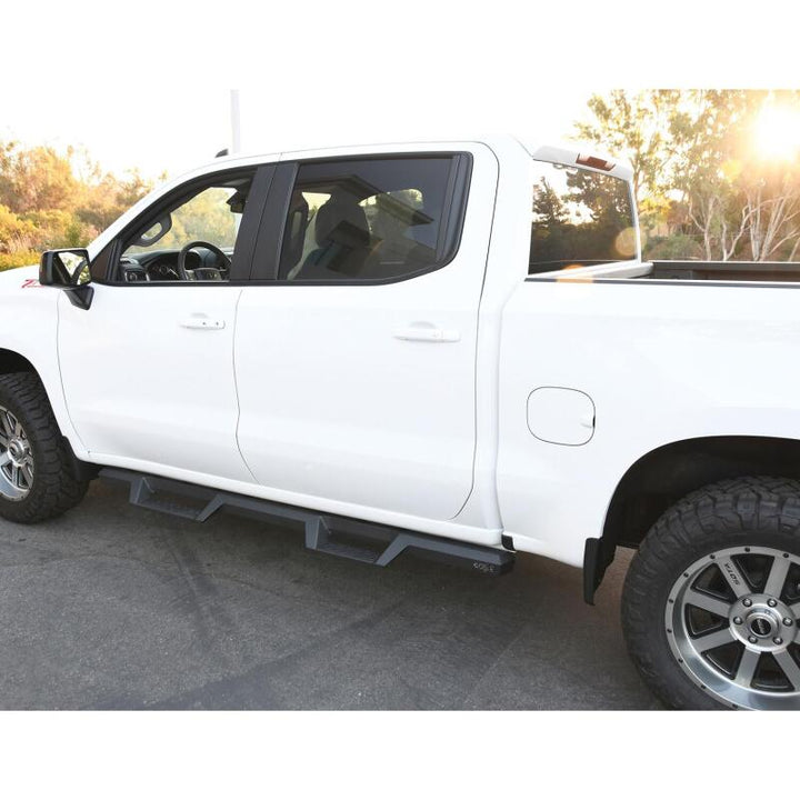 Westin 2019 Chevrolet Silverado / GMC Sierra 1500 Crew Cab Drop Nerf Step Bars - Textured Black - Bull Strap