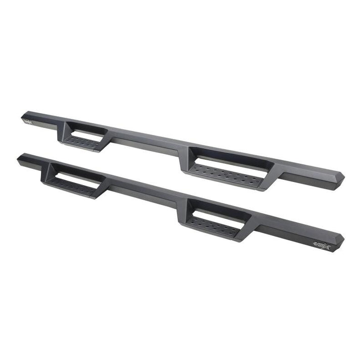 Westin 2019 Chevrolet Silverado / GMC Sierra 1500 Crew Cab Drop Nerf Step Bars - Textured Black - Bull Strap