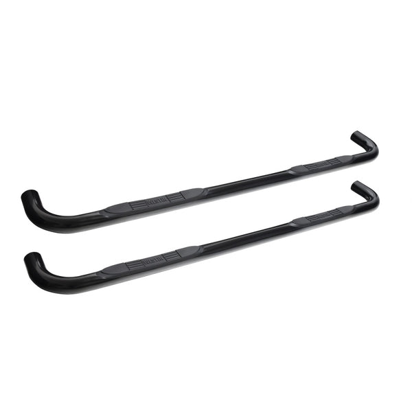 Westin 2019 Chevrolet Silverado/Sierra 1500 Crew Cab E-Series 3 Nerf Step Bars - Black - Bull Strap