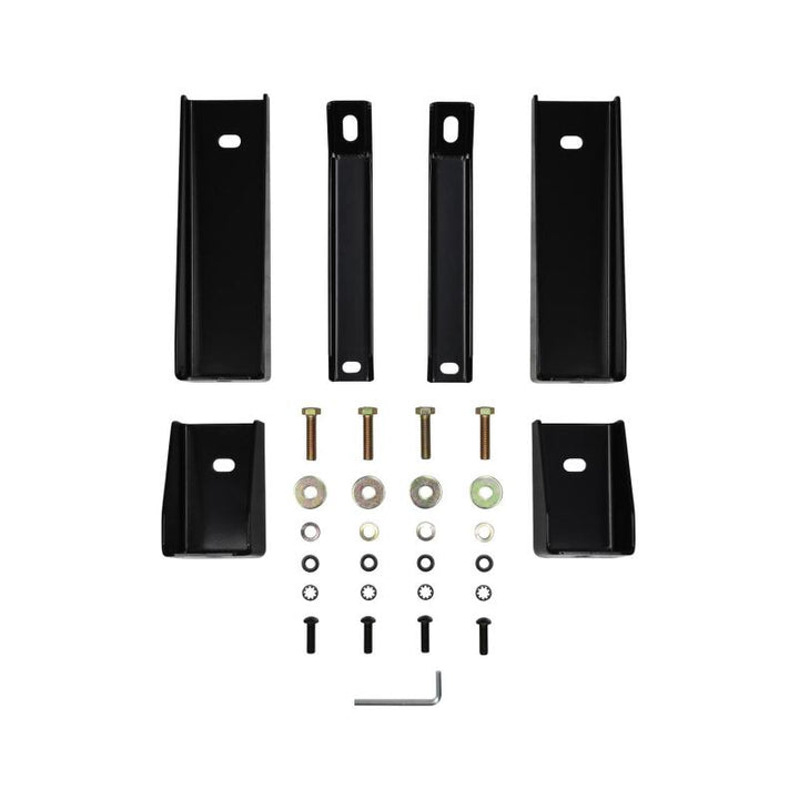Westin 2019 Chevrolet Silverado/Sierra 1500 Crew Cab E-Series 3 Nerf Step Bars - Black - Bull Strap