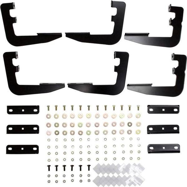 Westin 2019 Ram 1500 Quad/Crew Cab (Excl. 2019 Ram 1500 Classic) Running Board Mount Kit - Black - Bull Strap