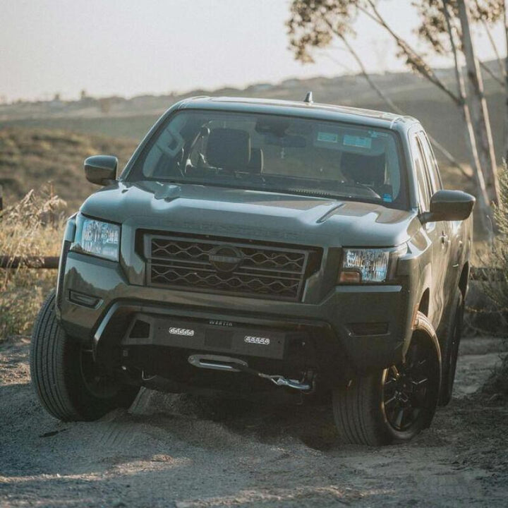 Westin 2022 Nissan Frontier Pro-Series Front Bumper - Textured Black - Bull Strap