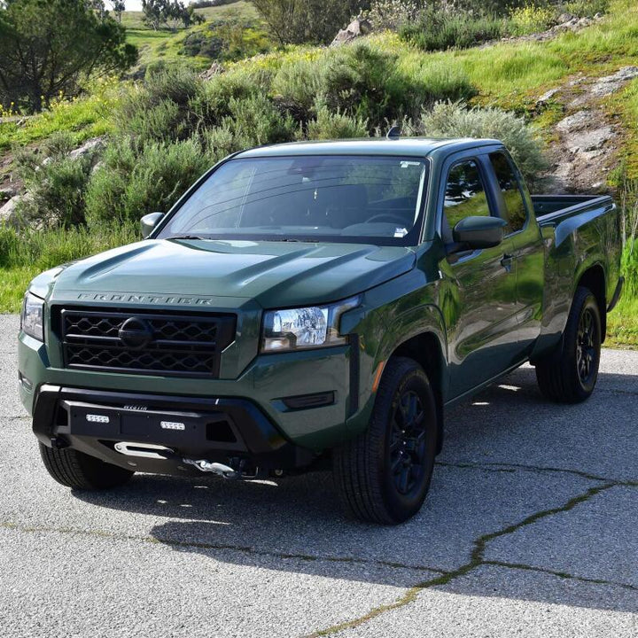 Westin 2022 Nissan Frontier Pro-Series Front Bumper - Textured Black - Bull Strap