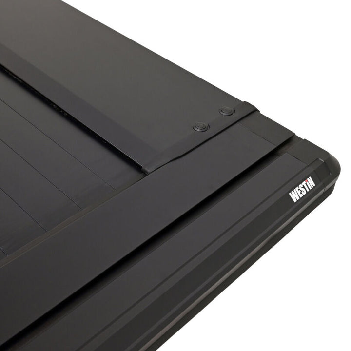 Westin 22-26 Toyota Tundra 5ft 5in. (66in.) Bed Electric Retractable Tonneau Cover - Black - Bull Strap