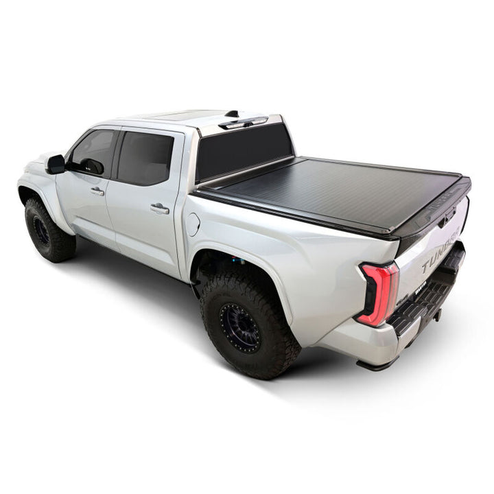 Westin 22-26 Toyota Tundra 5ft 5in. (66in.) Bed Electric Retractable Tonneau Cover - Black - Bull Strap