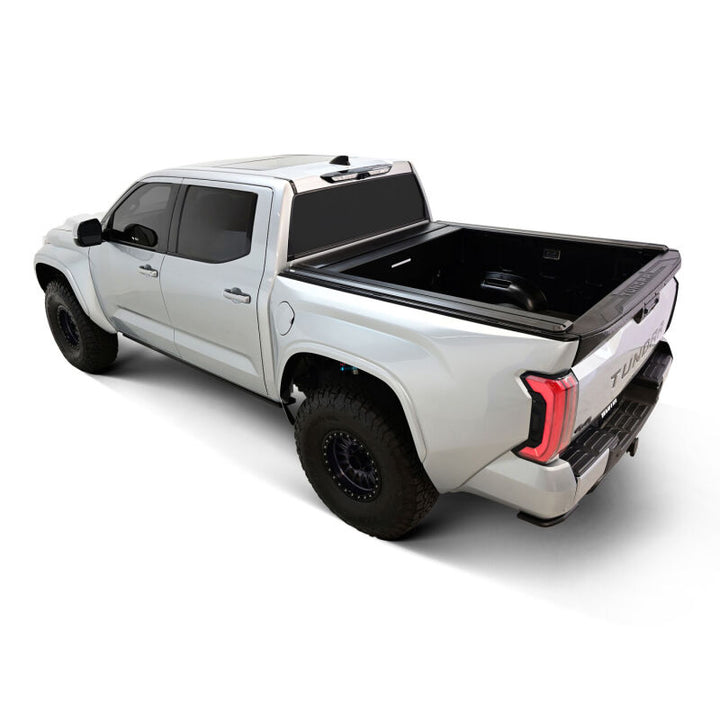 Westin 22-26 Toyota Tundra 5ft 5in. (66in.) Bed Electric Retractable Tonneau Cover - Black - Bull Strap