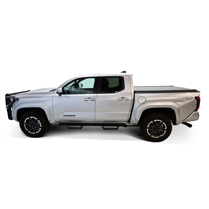 Westin 24-26 Toyota Tacoma 5ft. Bed Electric Retractable Tonneau Cover - Black - Bull Strap