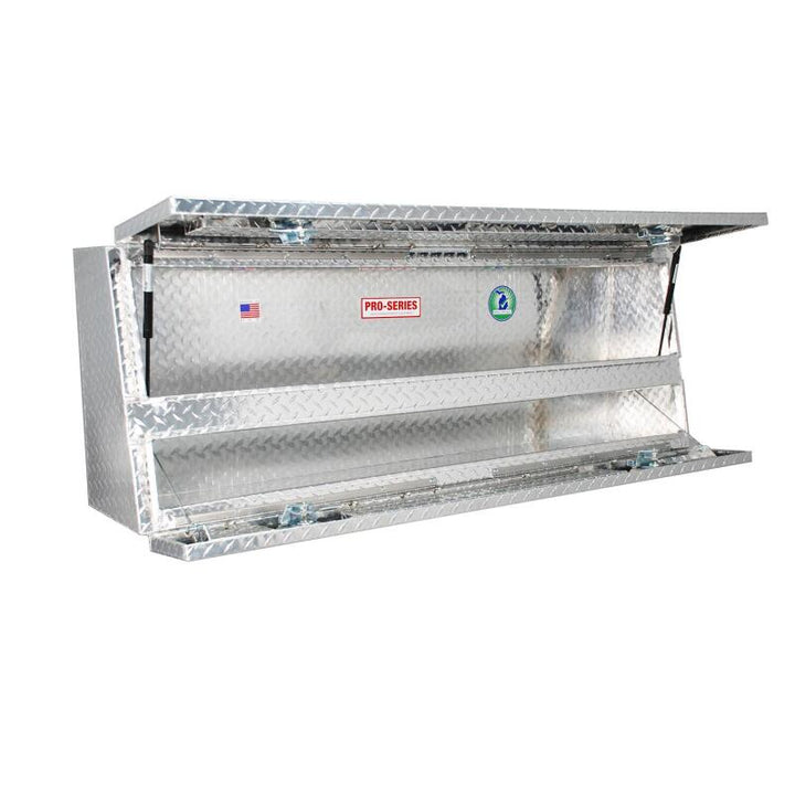 Westin/Brute Contractor TopSider 60in w/ Doors - Aluminum - Bull Strap